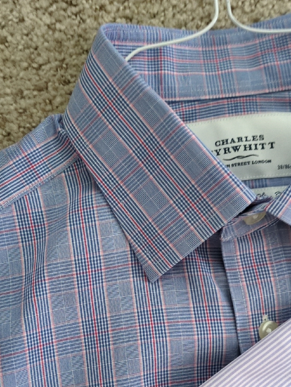 LOT Of Six 6 Charles Tyrwhitt Slim Fit Non Iron Dress Shirts 15/34 - Picture 2 of 9